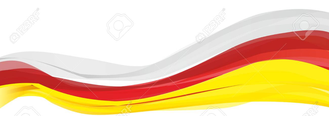 Bandera amarilla roja blanca
