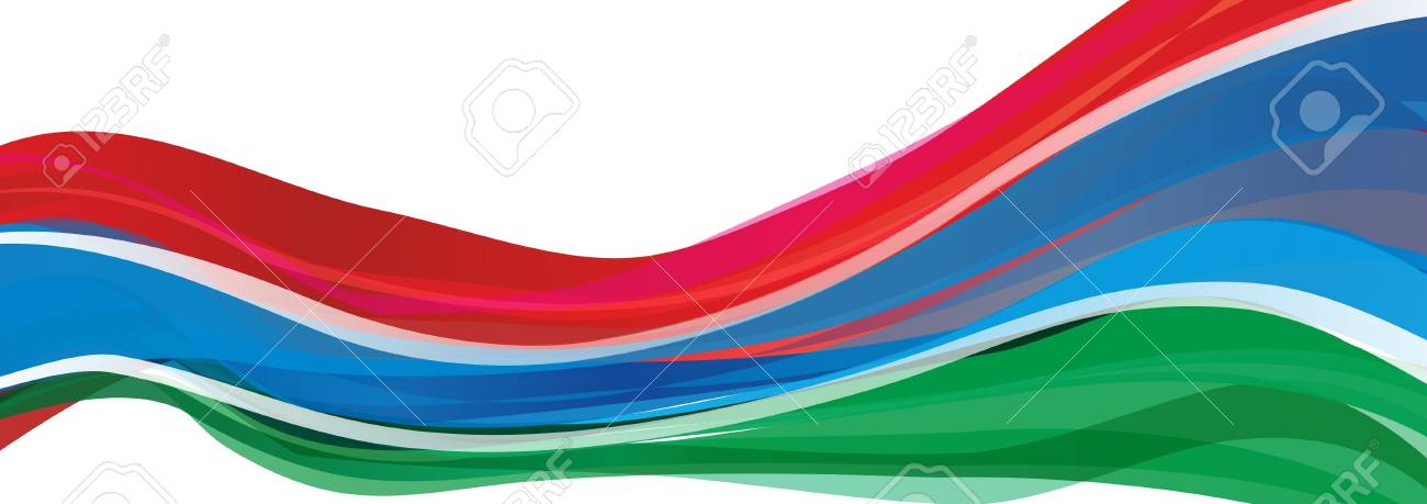 ガンビア 赤緑青と白の国旗ストライプ ガンビア共和国 の写真素材 画像素材 Image