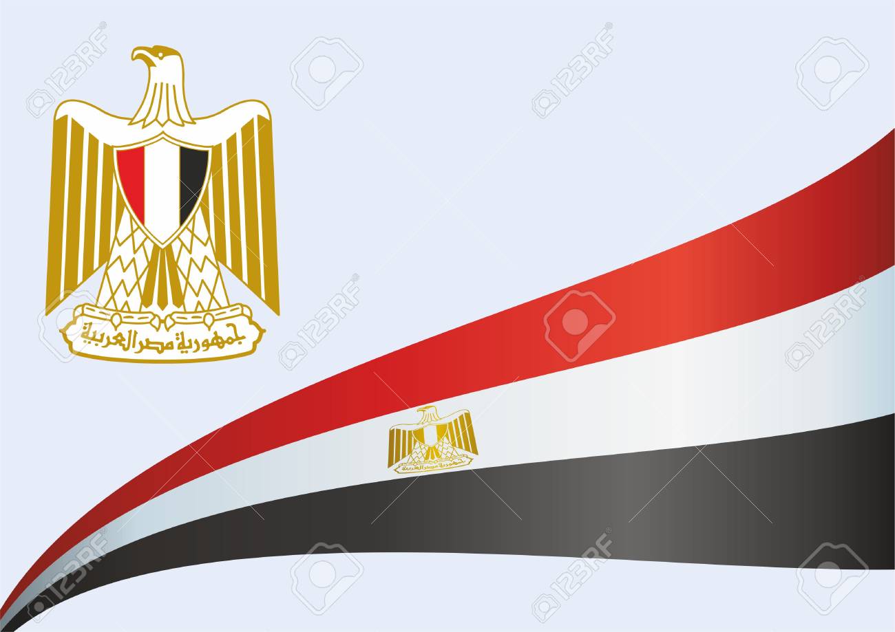 Vettoriale Bandiera Dell Egitto Repubblica Araba D Egitto Modello Per La Progettazione Del Premio Un Documento Ufficiale Con La Bandiera Della Repubblica Araba D Egitto Illustrazione Vettoriale Brillante Colorato Image 98699959