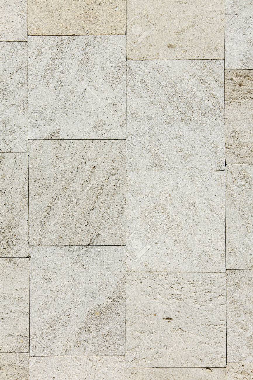 Macro Texture Veneer Of Limestone Stone Natural Light Stock Photo