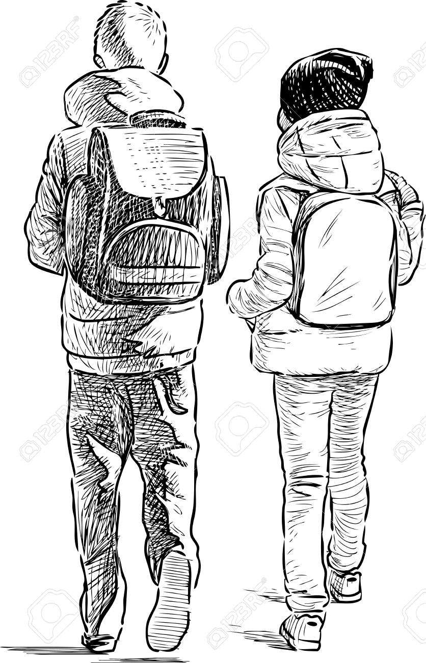 The Little School Children Go To Home