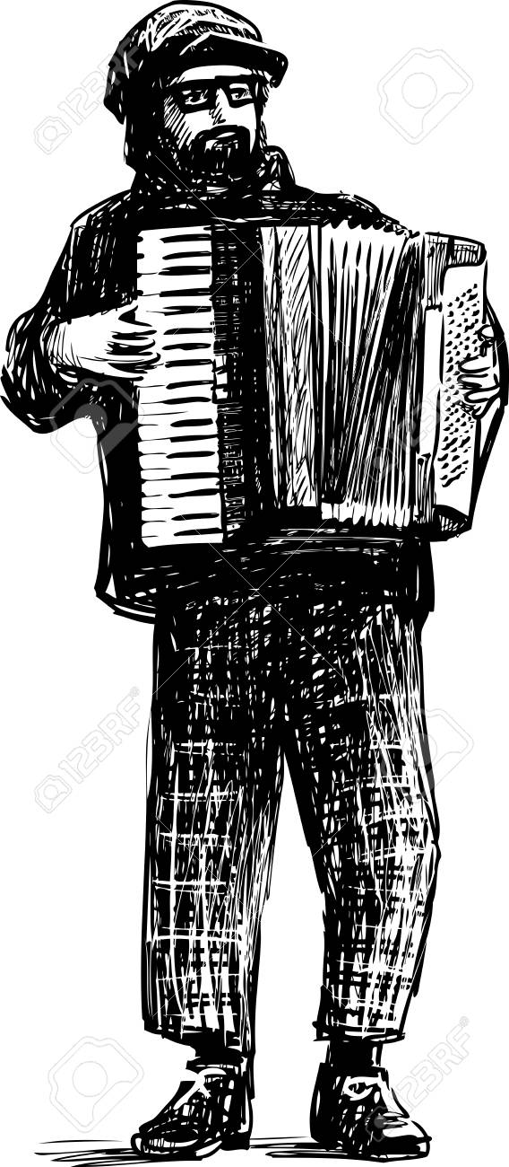 ストリートミュージシャンがアコーディオンを演奏するのイラスト素材 ベクタ Image ストリートミュージシャンがアコーディオンを演奏するのイラスト素材 ベクタ Image