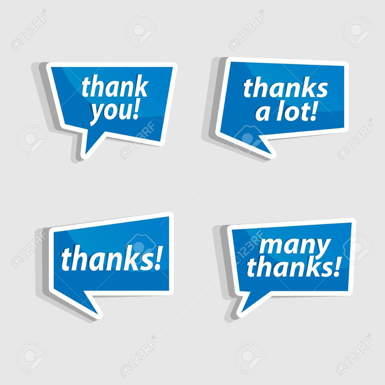 吹き出しについて話をする ベクトル イラストありがとうございます のイラスト素材 ベクタ Image