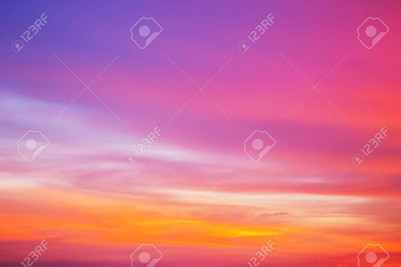 Colorful sky after the sunset. Evening sky background. - 46755693 Colorful sky after the sunset. Evening sky background. - 46755693