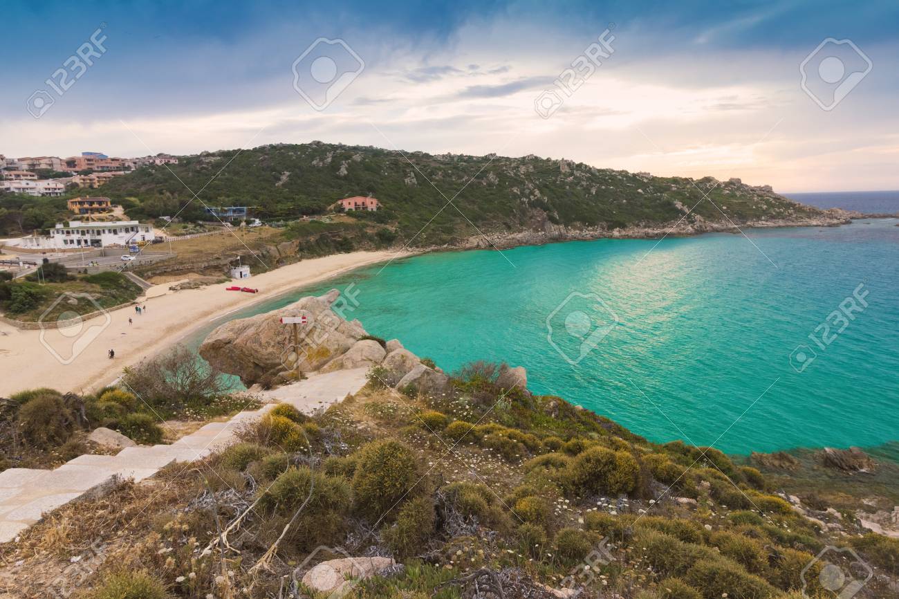 Waterside And Rena Bianca Beach In Santa Teresa Gallura Sardinia