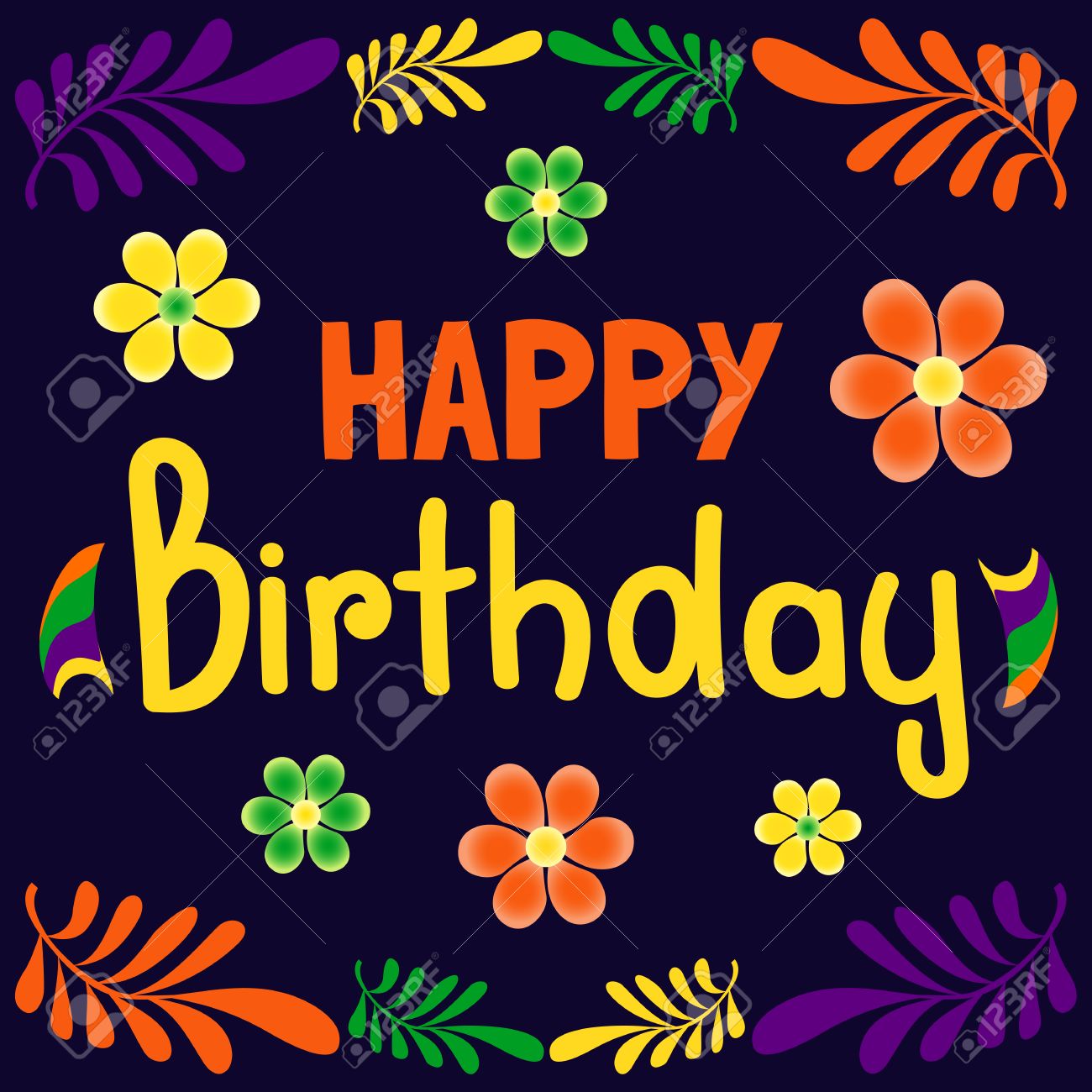 happy birthday card poster on party celebration idea for design kids birthday poster