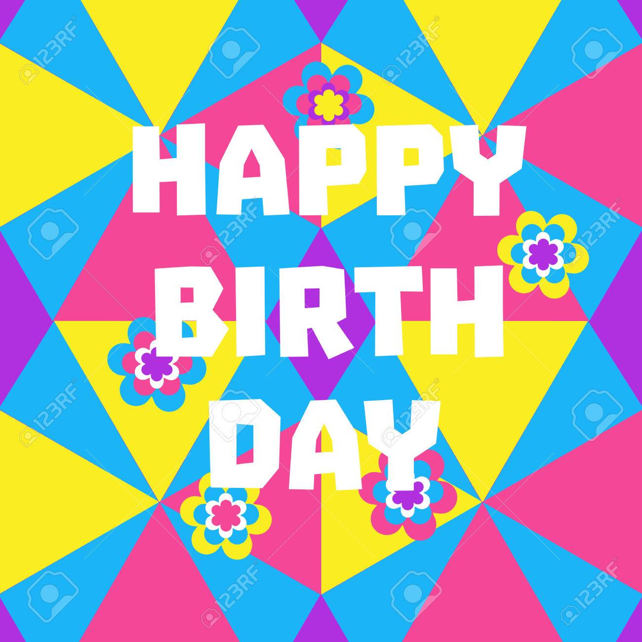 Carte De Joyeux Anniversaire Affiche Sur La Celebration Du Parti Idee Pour La Conception De La Fete D Anniversaire Carte De Voeux Banniere De Vacances Une Affiche Pour La Celebration D Anniversaire Decoration Fond