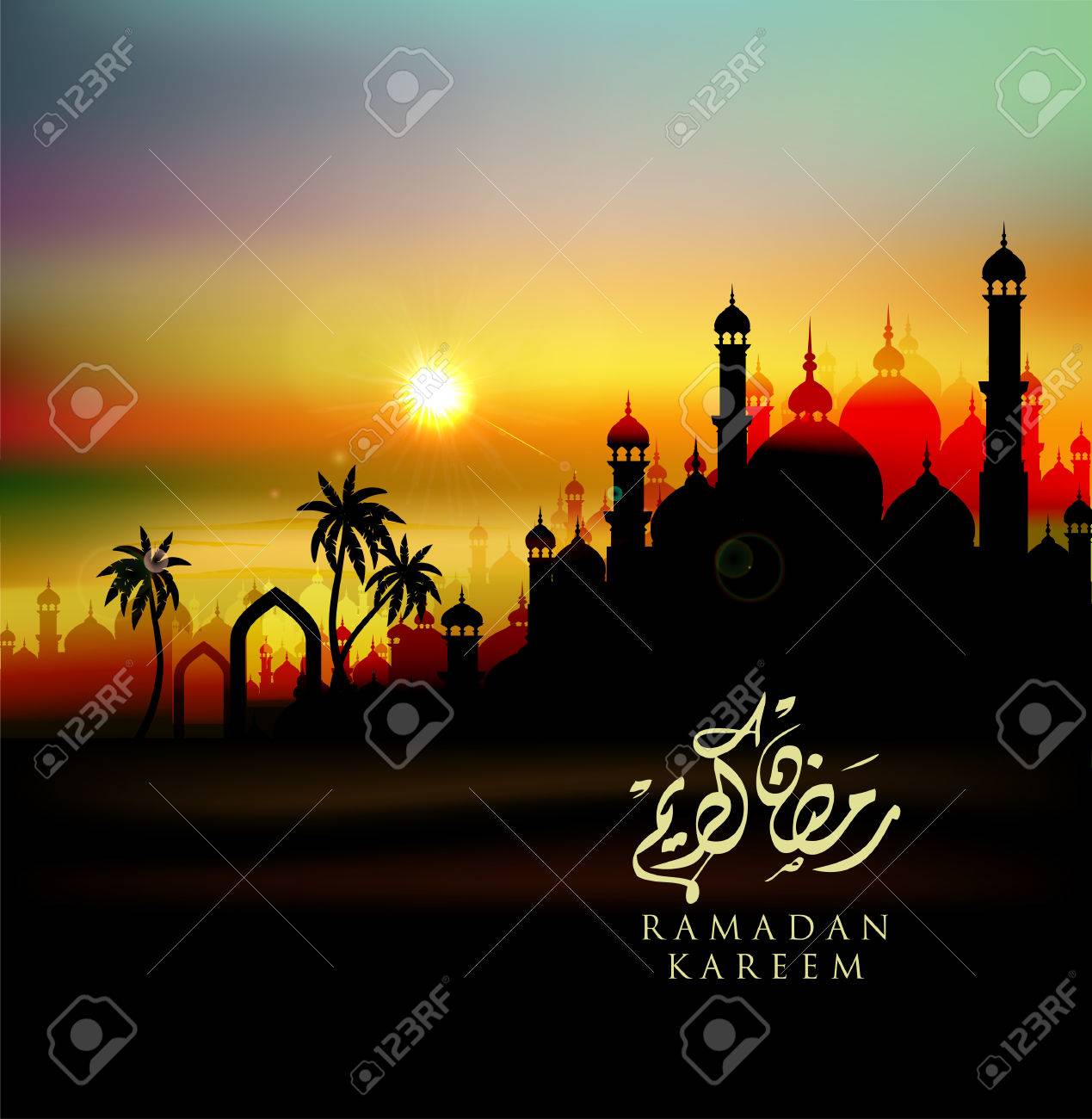islámica Tarjeta de felicitación Impreso en el Reino Unido Ramadán Mubarak tarjeta Brillante tejados islámica Tarjeta de felicitación Impreso en el Reino Unido Ramadán Mubarak tarjeta Brillante tejados