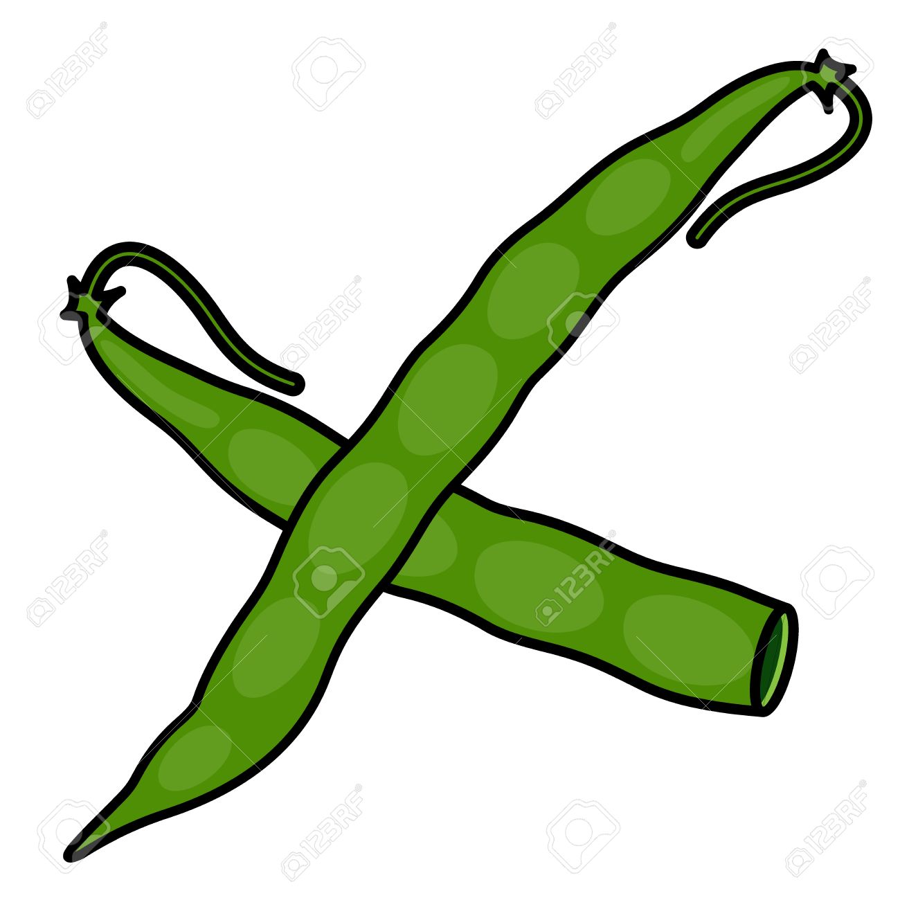 Free clipart green beans