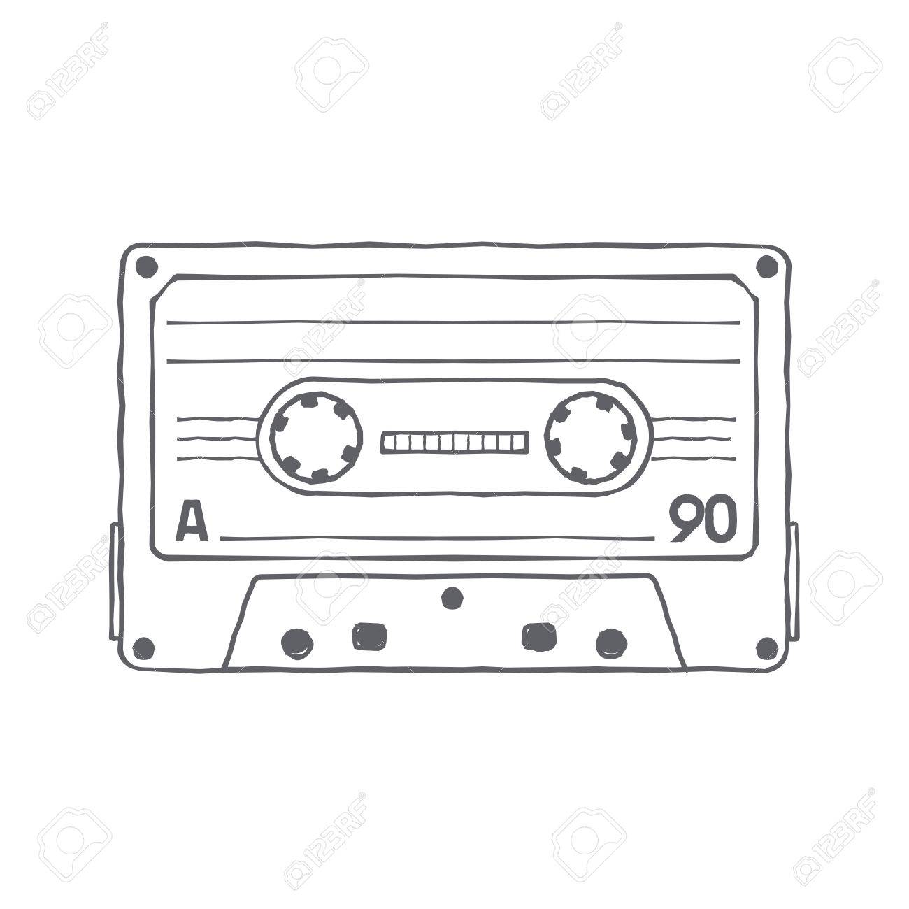 Cassette Tape Art Template from previews.123rf.com