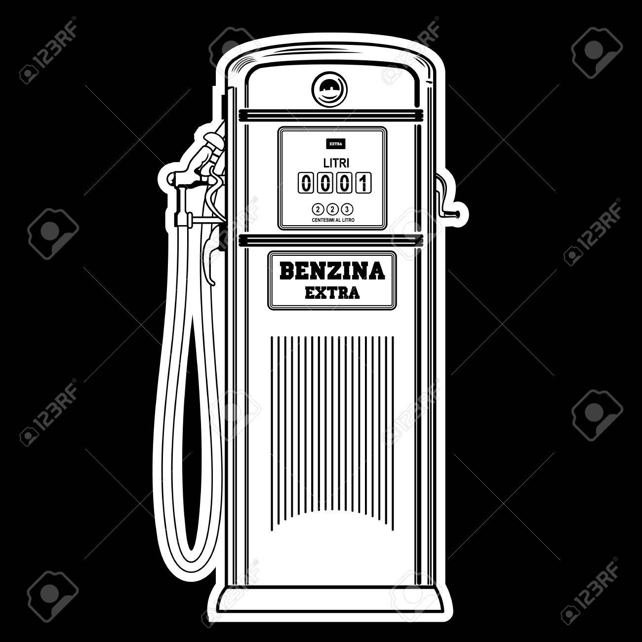 ビンテージのガソリン スタンドのベクター イラストです レトロなガソリン スタンドです オイル ガソリンを給油します 広告 パンフレット ビジネス テンプレート 黒の背景に分離のイラスト素材 ベクタ Image ビンテージのガソリン スタンドのベクター イラストです レトロなガソリン スタンドです オイル ガソリンを給油します 広告 パンフレット ビジネス テンプレート 黒の背景に分離のイラスト素材 ベクタ Image