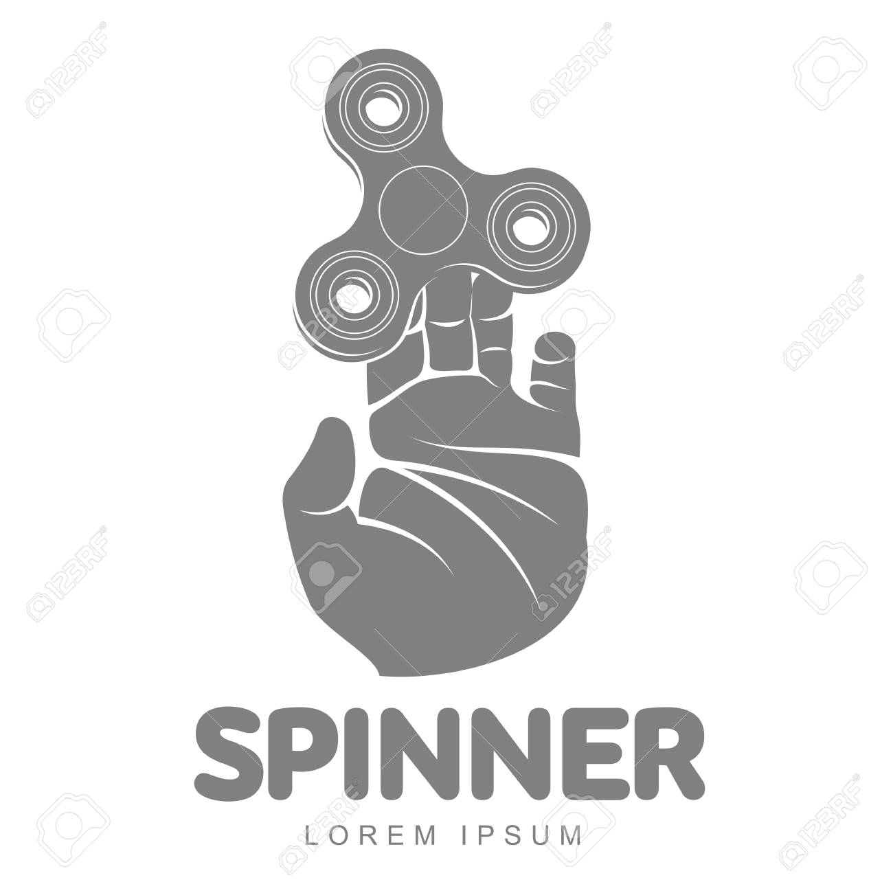 hand spinner vector logo template for your design hand spinner