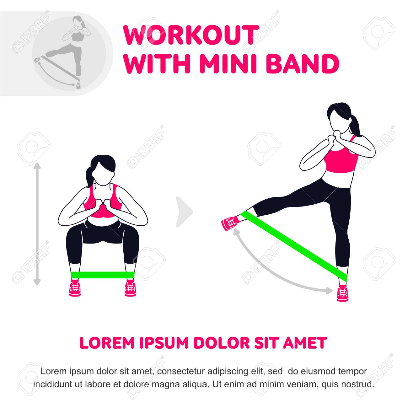 Mini band gym sale