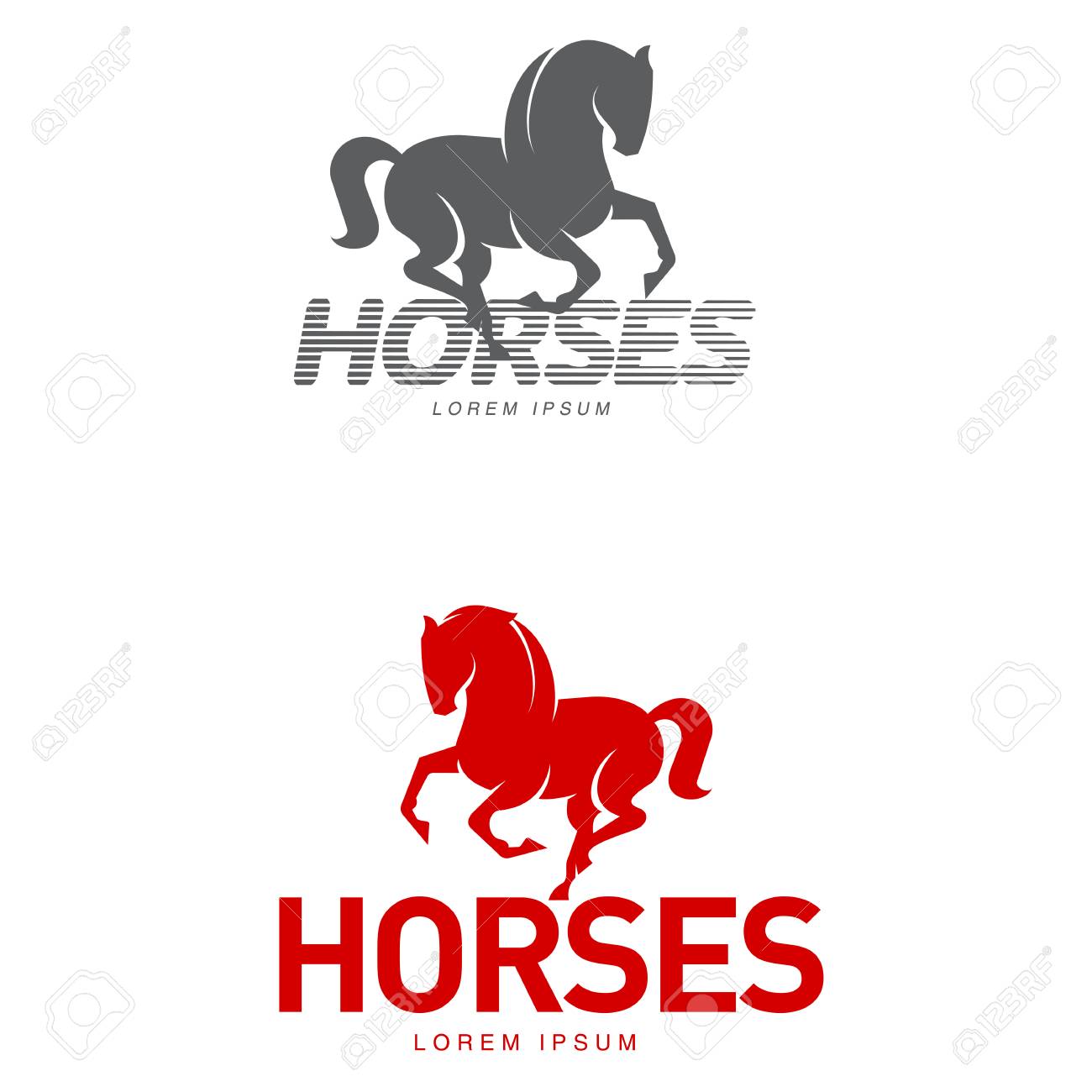 horse profile graphic logo template vector illustration on white horse template