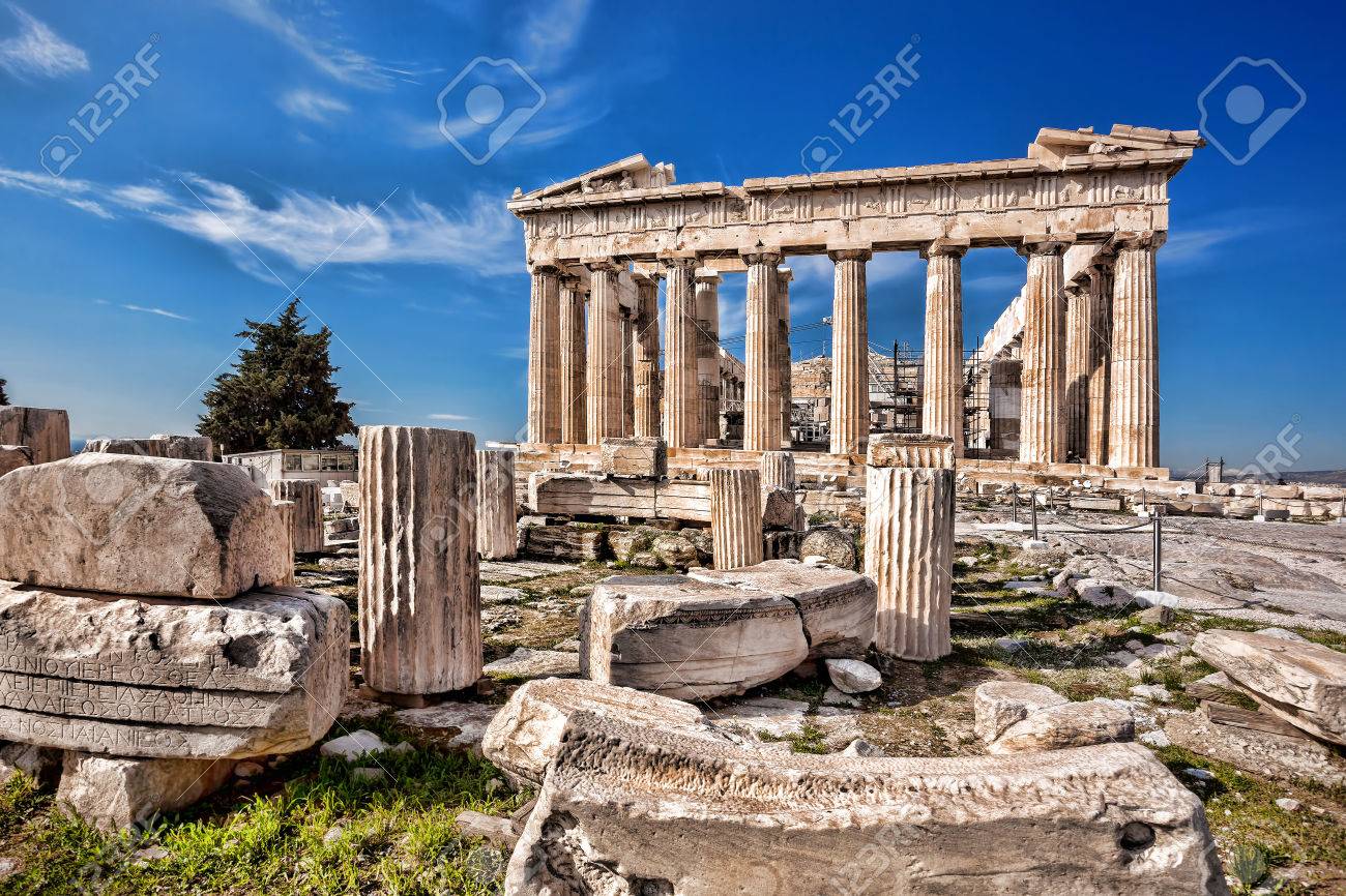 ギリシャのアテネのアクロポリスに有名なパルテノン神殿 の写真素材 画像素材 Image ギリシャのアテネのアクロポリスに有名なパルテノン神殿 の写真素材 画像素材 Image
