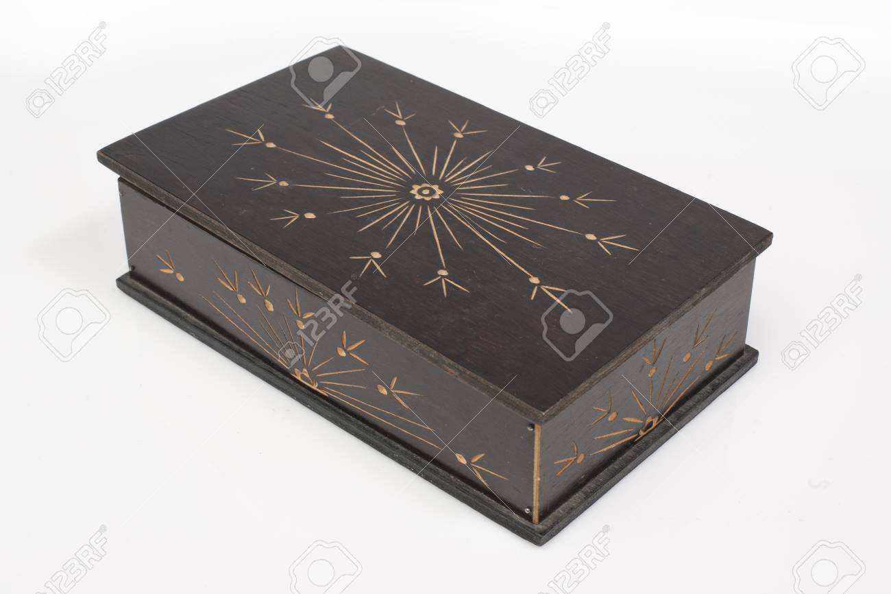 small black wooden box