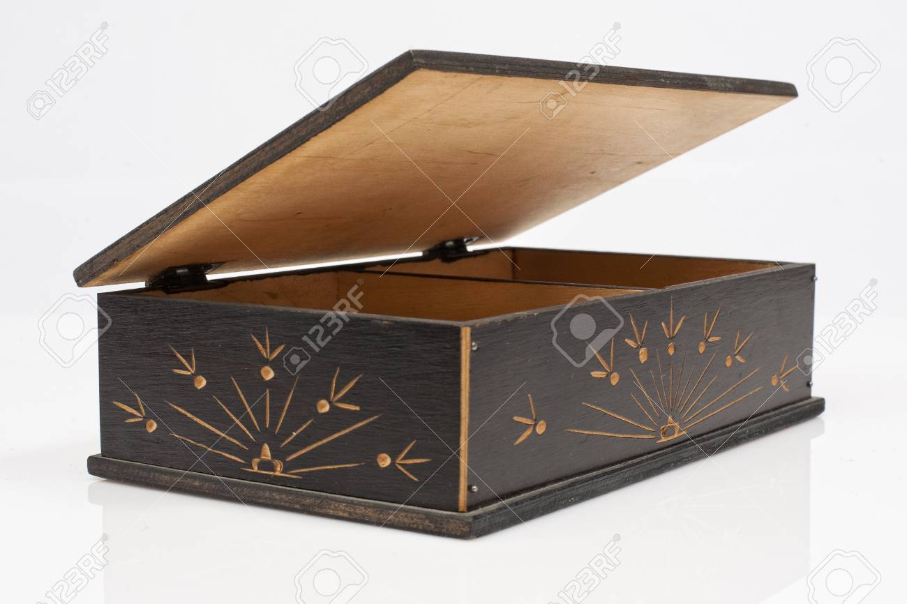 small black wooden box