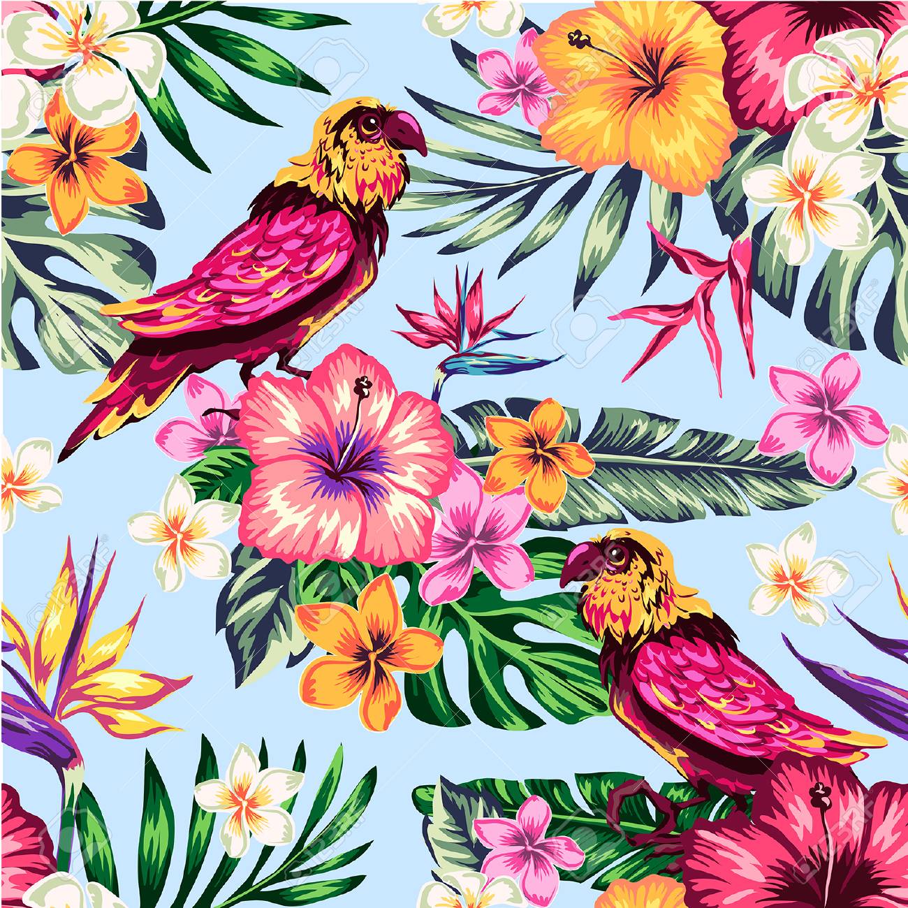 Colorful Watercolor Flower Seamless Tropical Patterns Womens Loafer Shoes for Womens Classic Comfortable and Lightweight Colorful Watercolor Flower Seamless Tropical Patterns Womens Loafer Shoes for Womens Classic Comfortable and Lightweight
