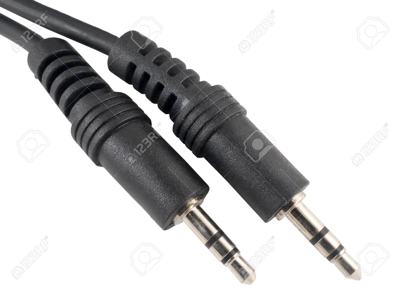 白い背景のオーディオ ジャック コネクタ の写真素材 画像素材 Image