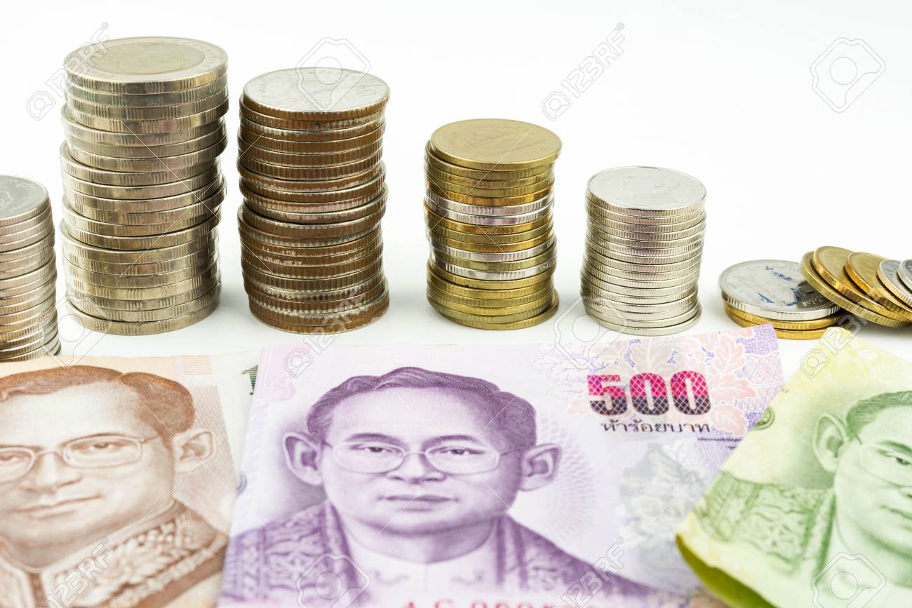 タイのお金、タイのバーツのコイン、タイのバーツの背景、お金の概念コイン バーツ タイの写真素材・画像素材 Image 78195217