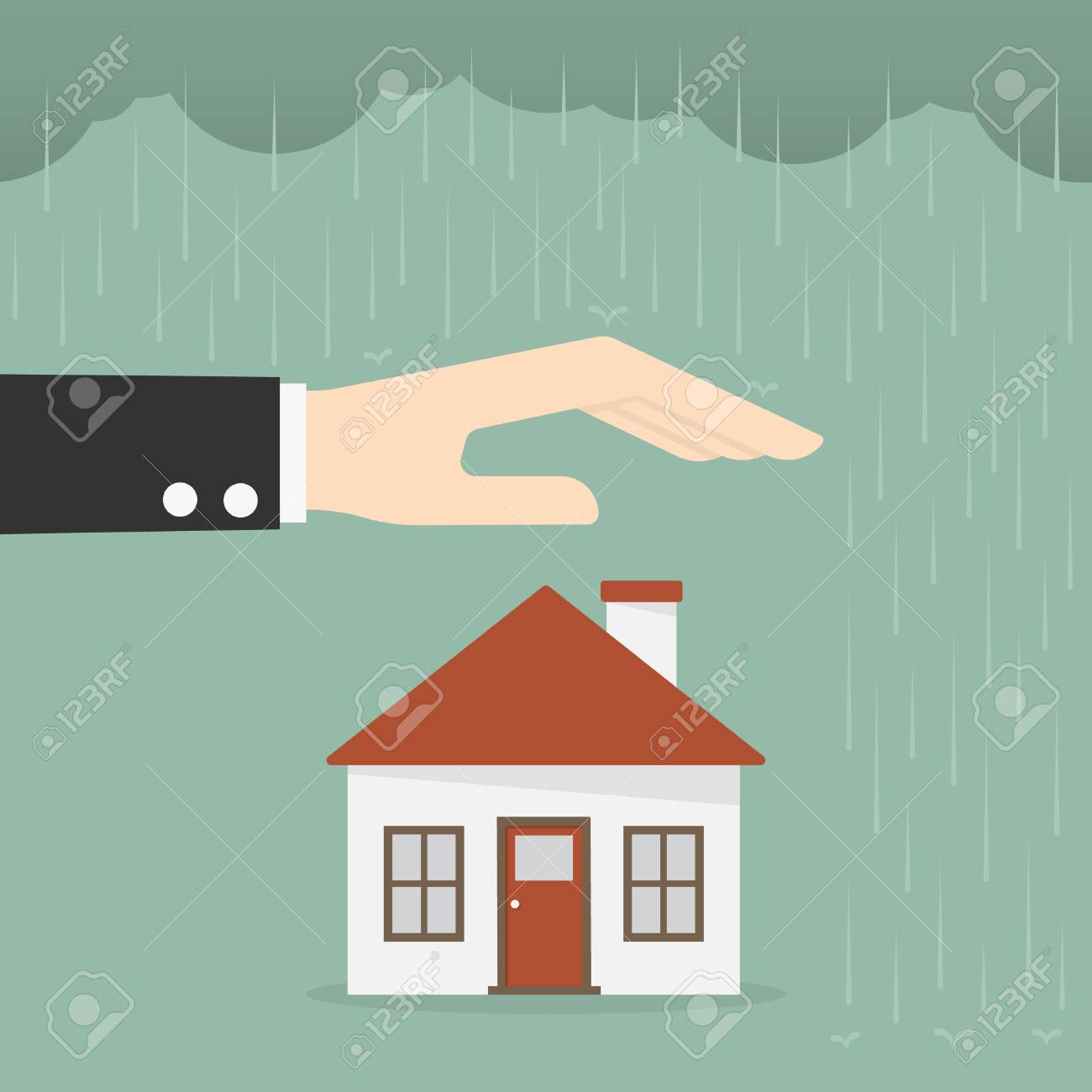 Property Insurance And Security Concept. Business Concept Illustration. - 83432861 Property Insurance And Security Concept. Business Concept Illustration. - 83432861