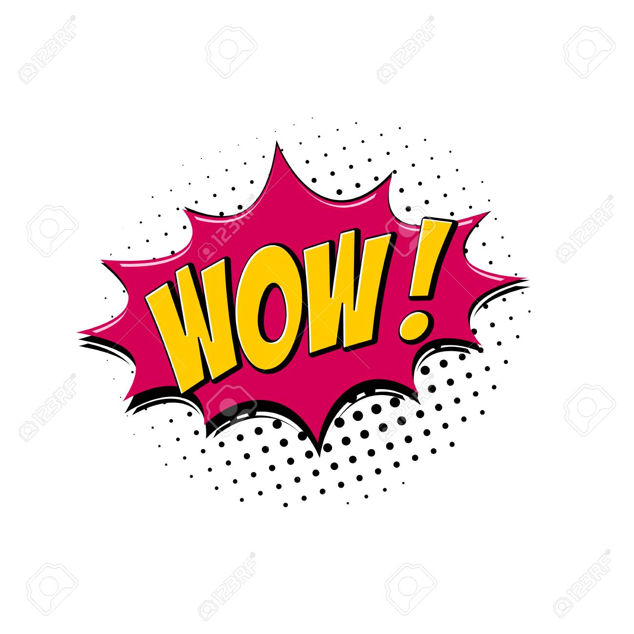 Wow Pop Art Und Comic Sprechblasen Vektor Cartoon Illustration Auf Weissem Hintergrund Lizenzfrei Nutzbare Vektorgrafiken Clip Arts Illustrationen Image 93535604