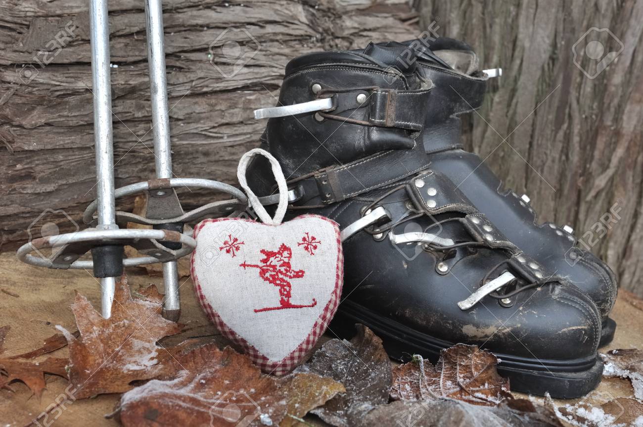 old ski boots
