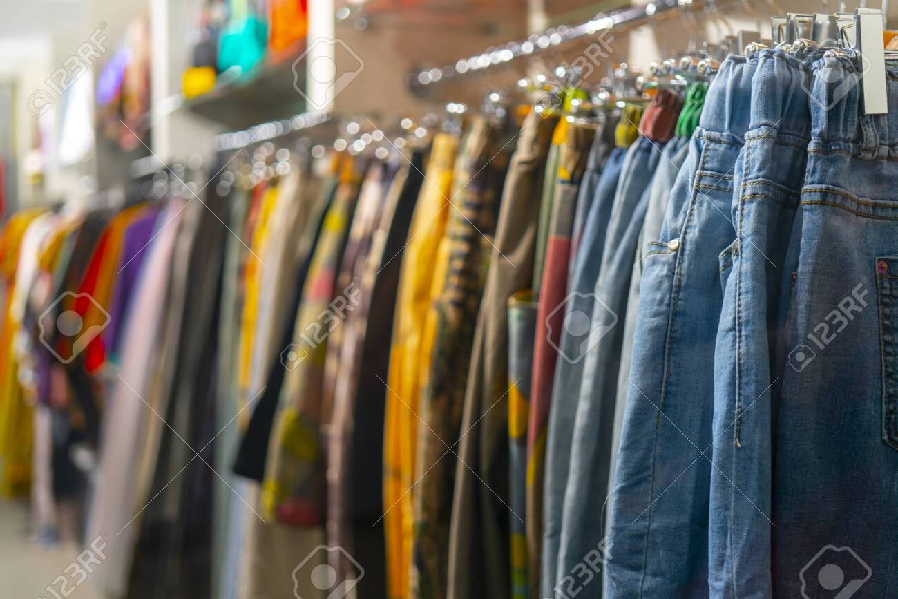 Clothing Is Sold At The Store Sell Out Stock Photo Picture And Royalty Free Image Image 129062775