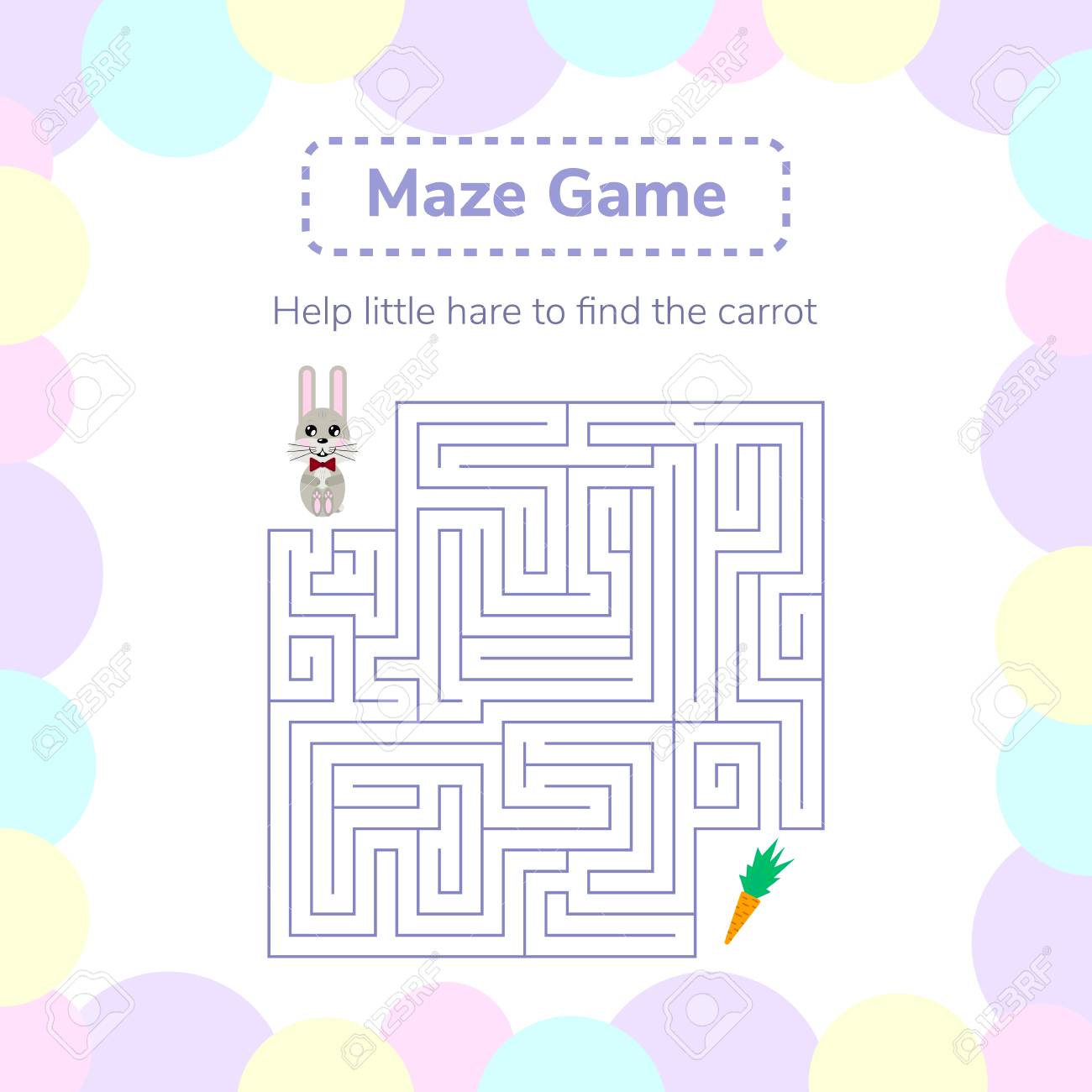 ベクトル イラスト 就学前の子供のためのゲーム 正方形の迷路や迷宮の子供のため かわいいウサギとニンジンを漫画します のイラスト素材 ベクタ Image ベクトル イラスト 就学前の子供のためのゲーム 正方形の迷路や迷宮の子供のため かわいいウサギとニンジンを漫画します のイラスト素材 ベクタ Image