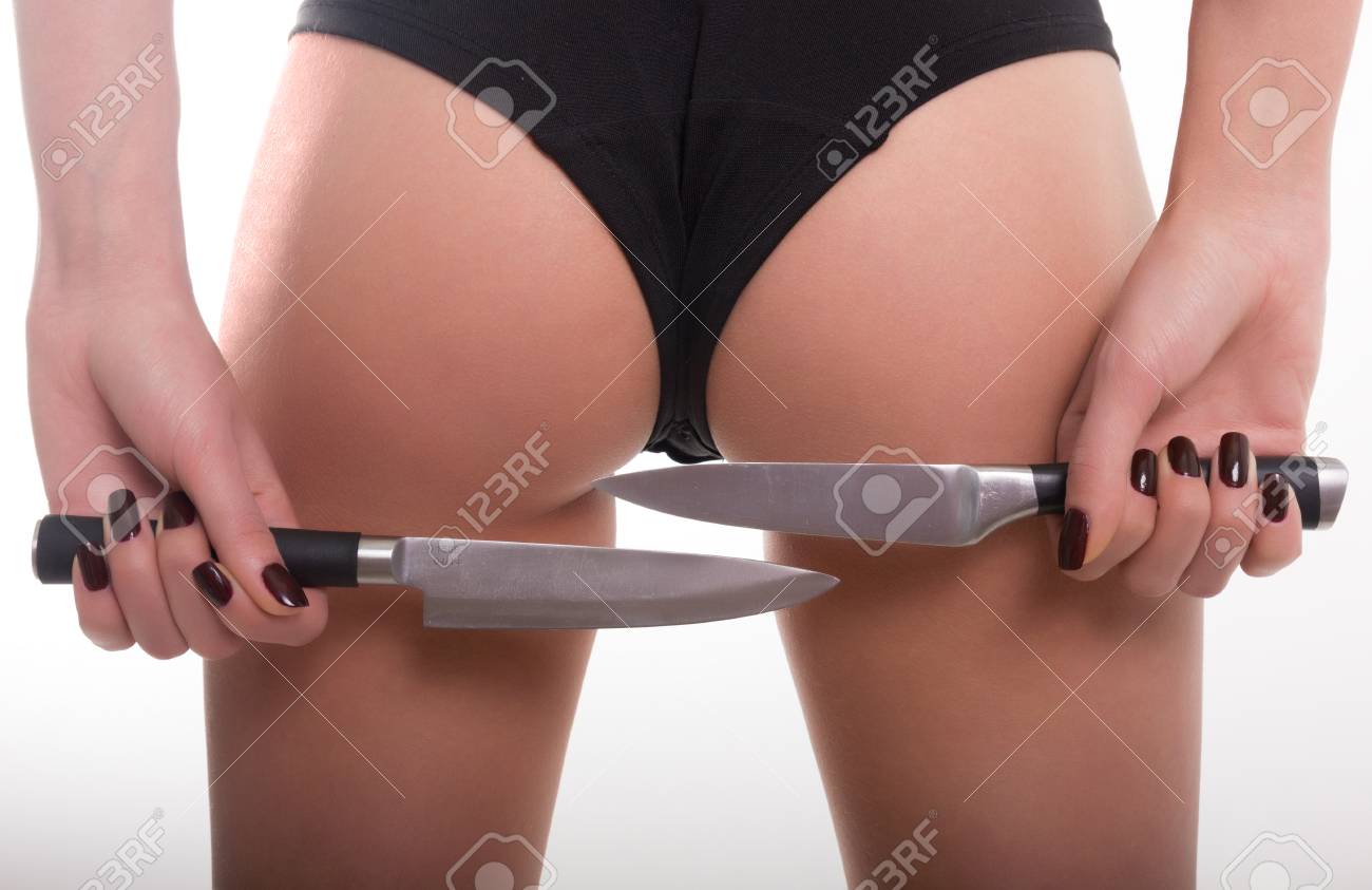 Close Up Ass Slim Girl In A Bathing Suit A Girl Holding Two Knives Close Up Ass Slim Girl In A Bathing Suit A Girl Holding Two Knives