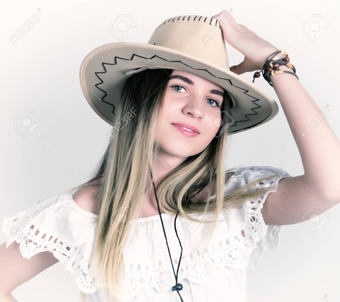 white cowboy dress