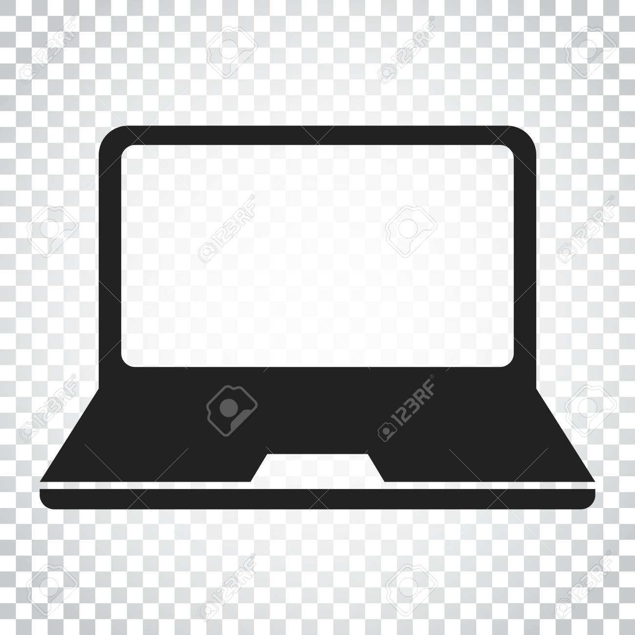 laptop vector illustration notebook flat icon pc symbol simple