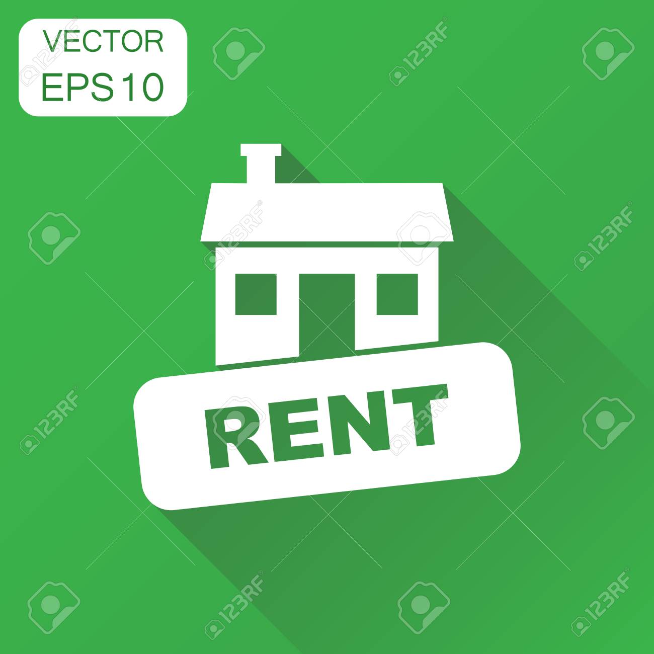 Haus Zu Vermieten Symbol Geschaftskonzept Haus Mieten Piktogramm