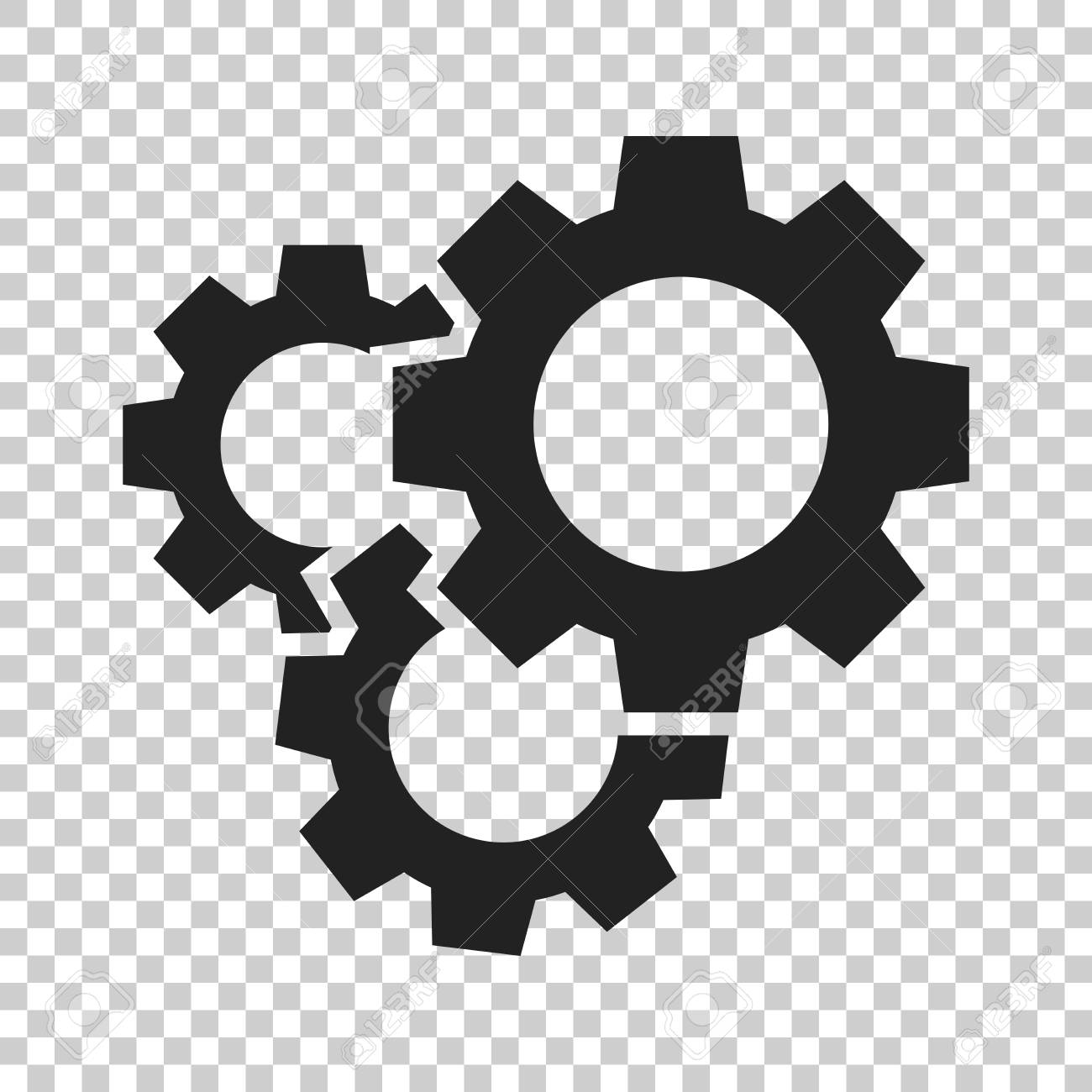 gear vector icon in
