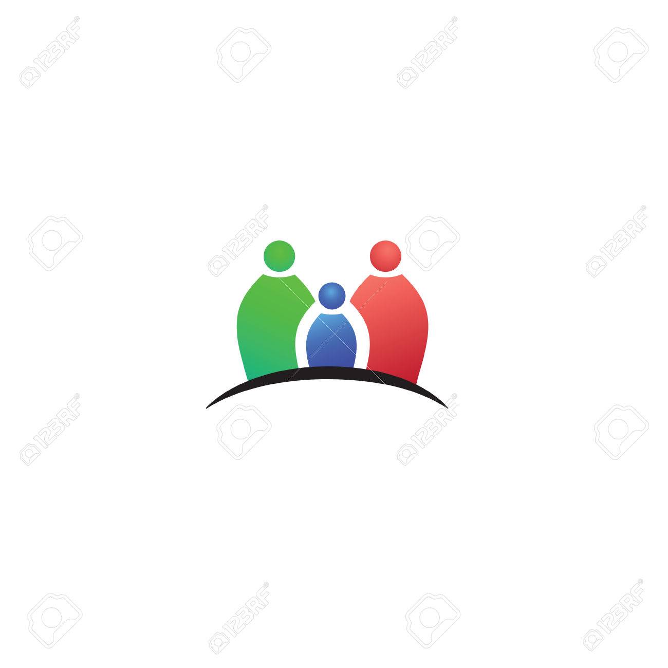 Three People Icon People Friends Logo Concept Vector Icon This Icon Also Represents Friendship Partnership Cooperation Unity Royalty Free Cliparts Vectors And Stock Illustration Image