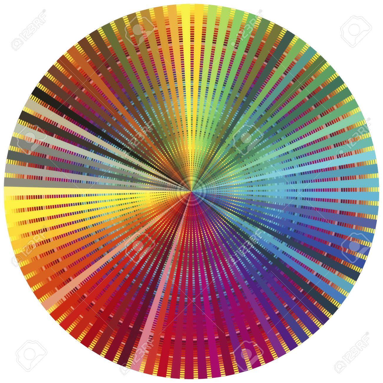 rainbow color wheel decorative poster for all who are in the