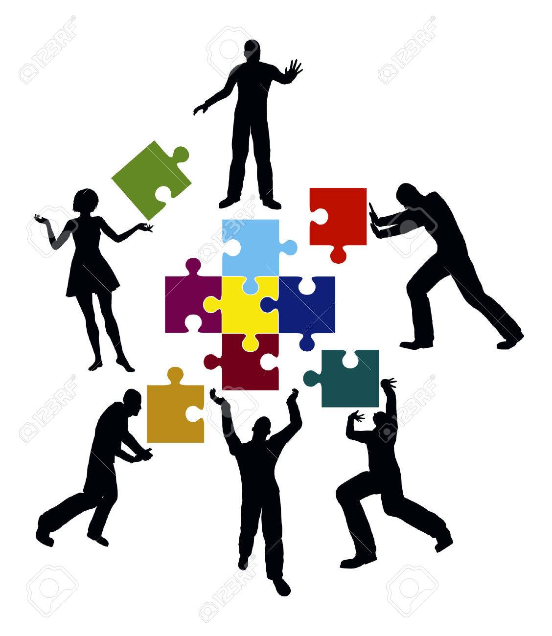 power team concept for successful teamwork and collaboration royalty