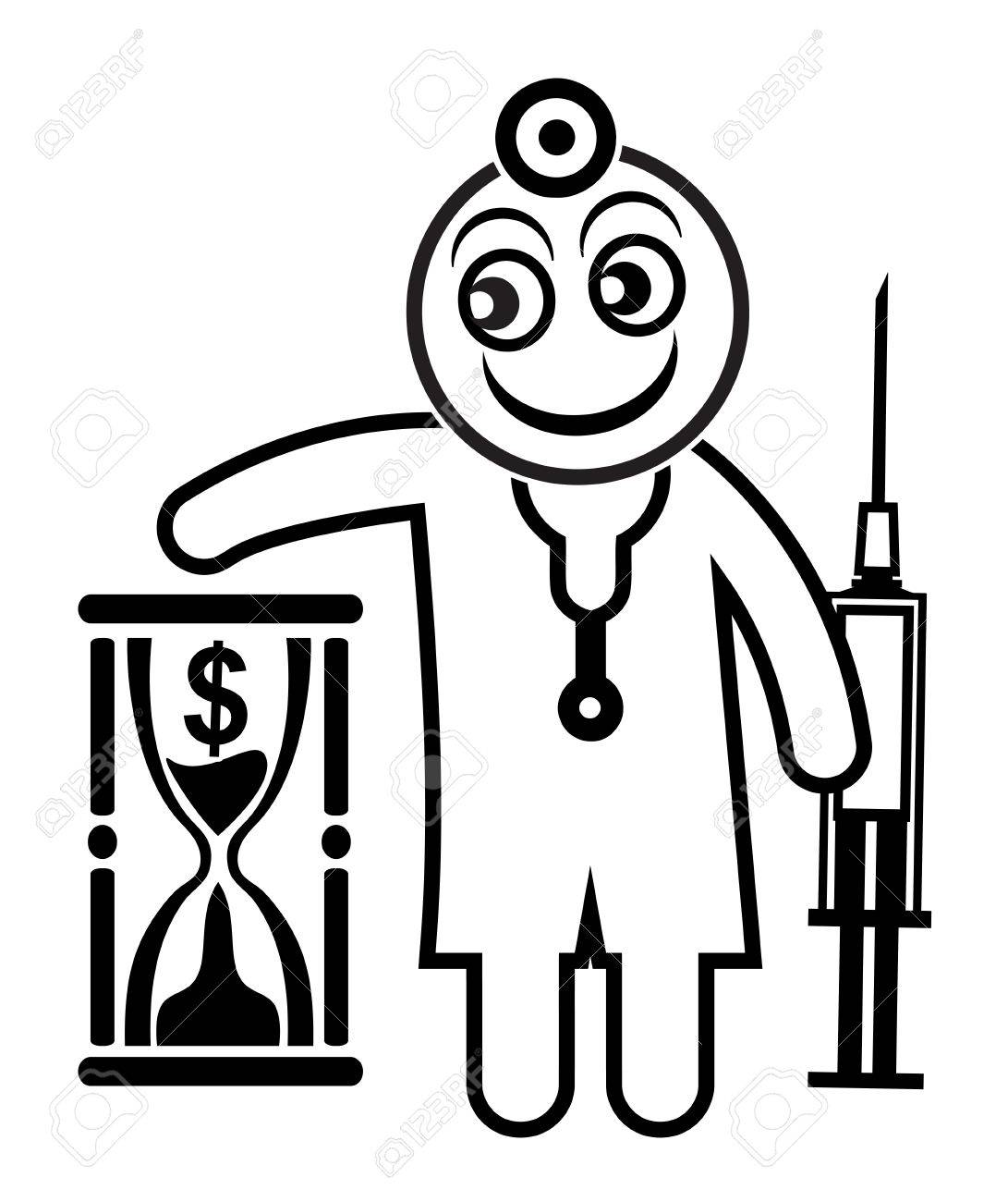 Arzttermin Physician Gierig Nach Geld Und Zeit In Seine Arztliche Untersuchung Gedruckt Lizenzfreie Fotos Bilder Und Stock Fotografie Image 49648562