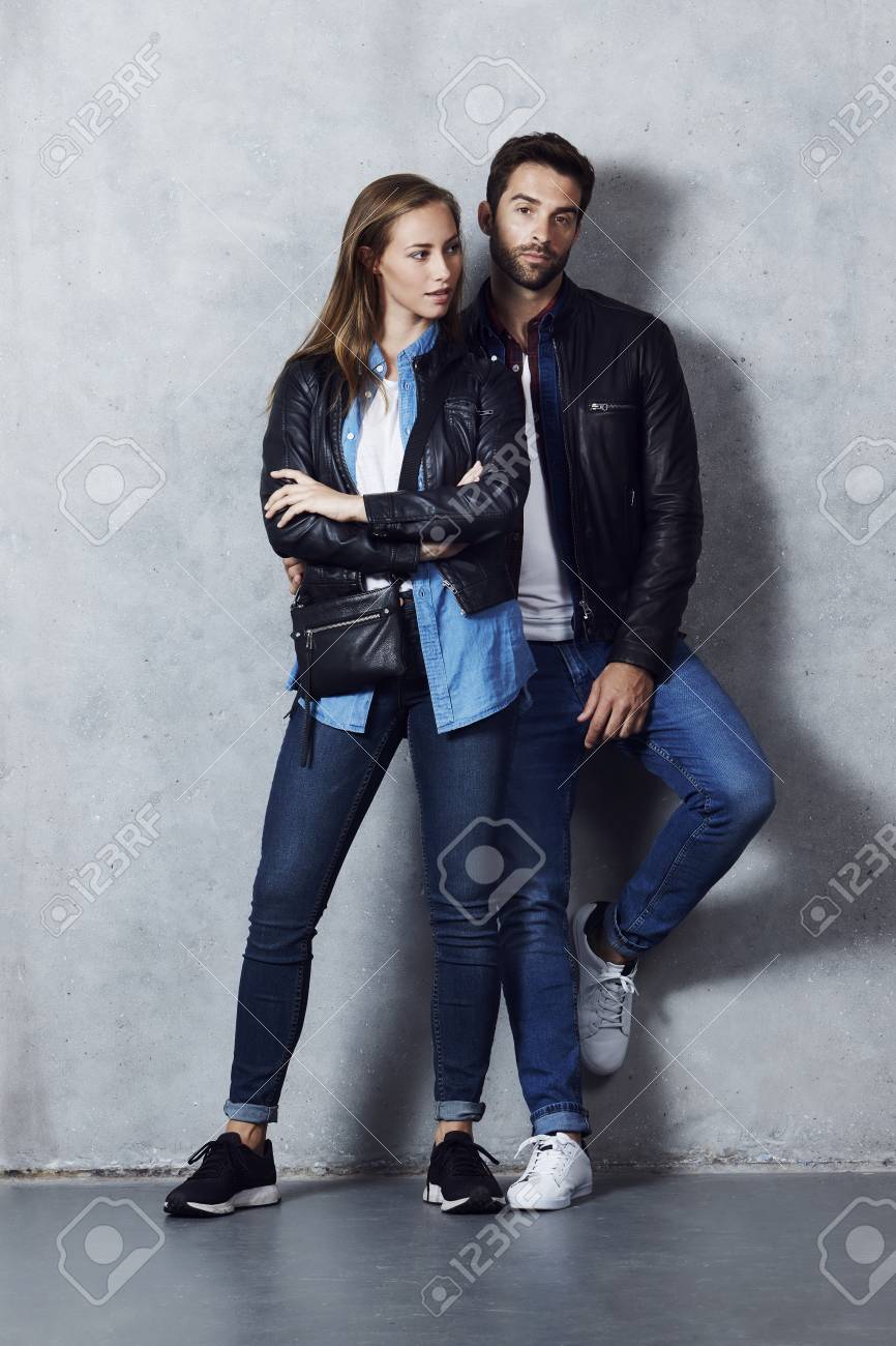 couple denim jacket