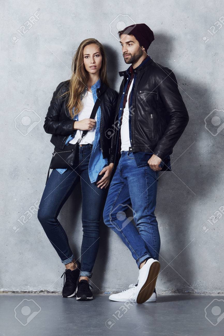 couple denim jacket