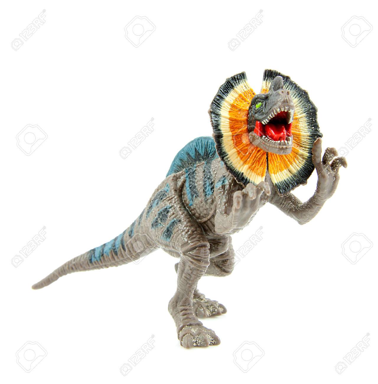白い背景に分離されて怖い恐竜グッズ の写真素材 画像素材 Image
