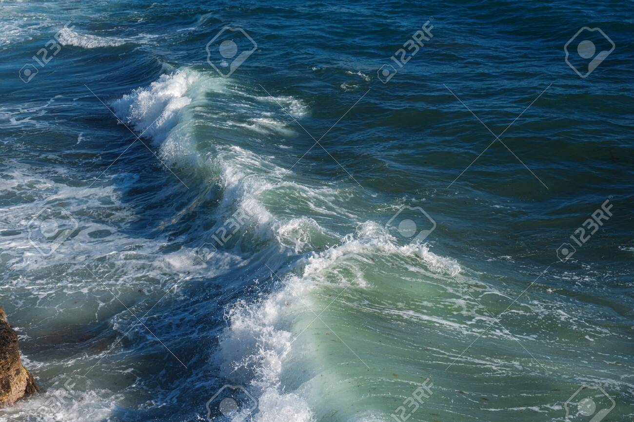 Ocean Wave Background Breaking Sea Water Rocky Shore Rough Seas Stock Photo Picture And Royalty Free Image Image