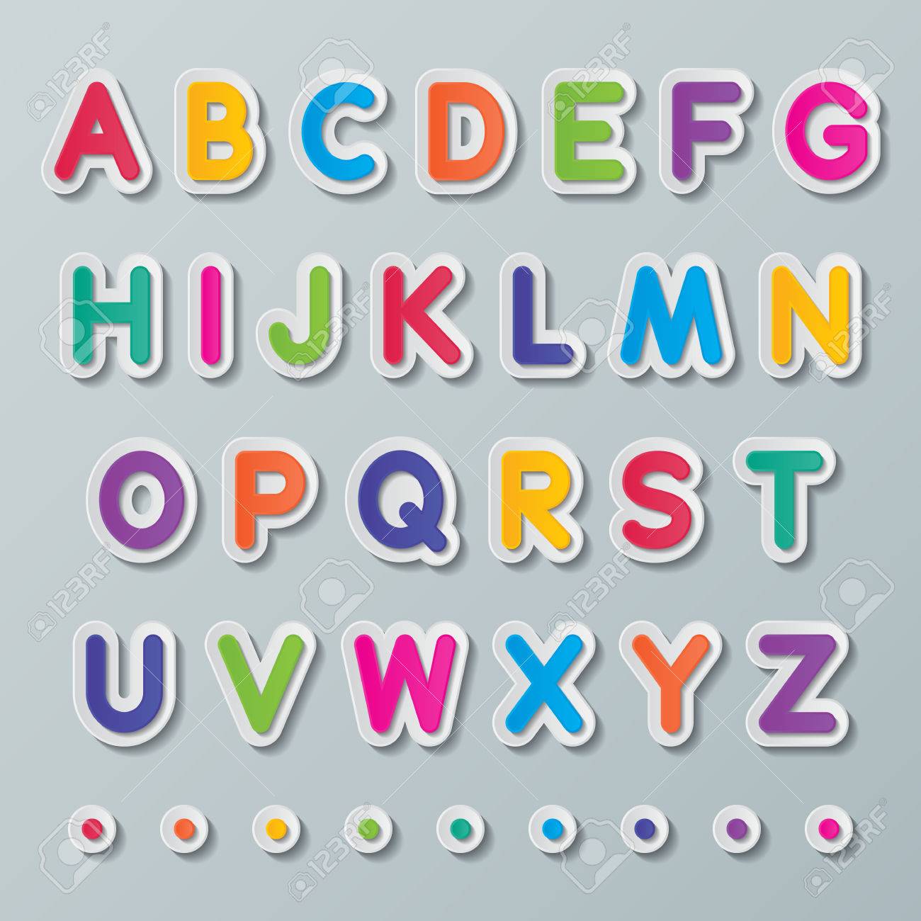 Colorful Paper Capital Letters A To Z Fonts Royalty Free Svg, Cliparts,  Vectors, And Stock Illustration. Image 27987781.