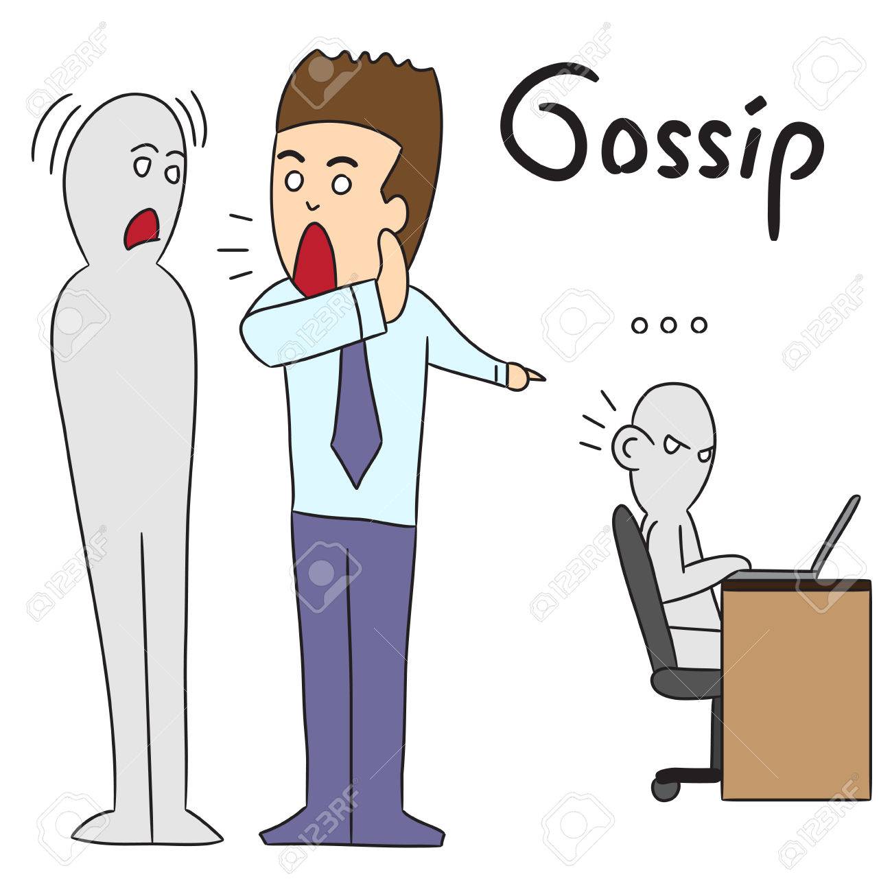 Vector Cartoon Character Man Gossip Royalty Free Cliparts Vectors And Stock Illustration Image