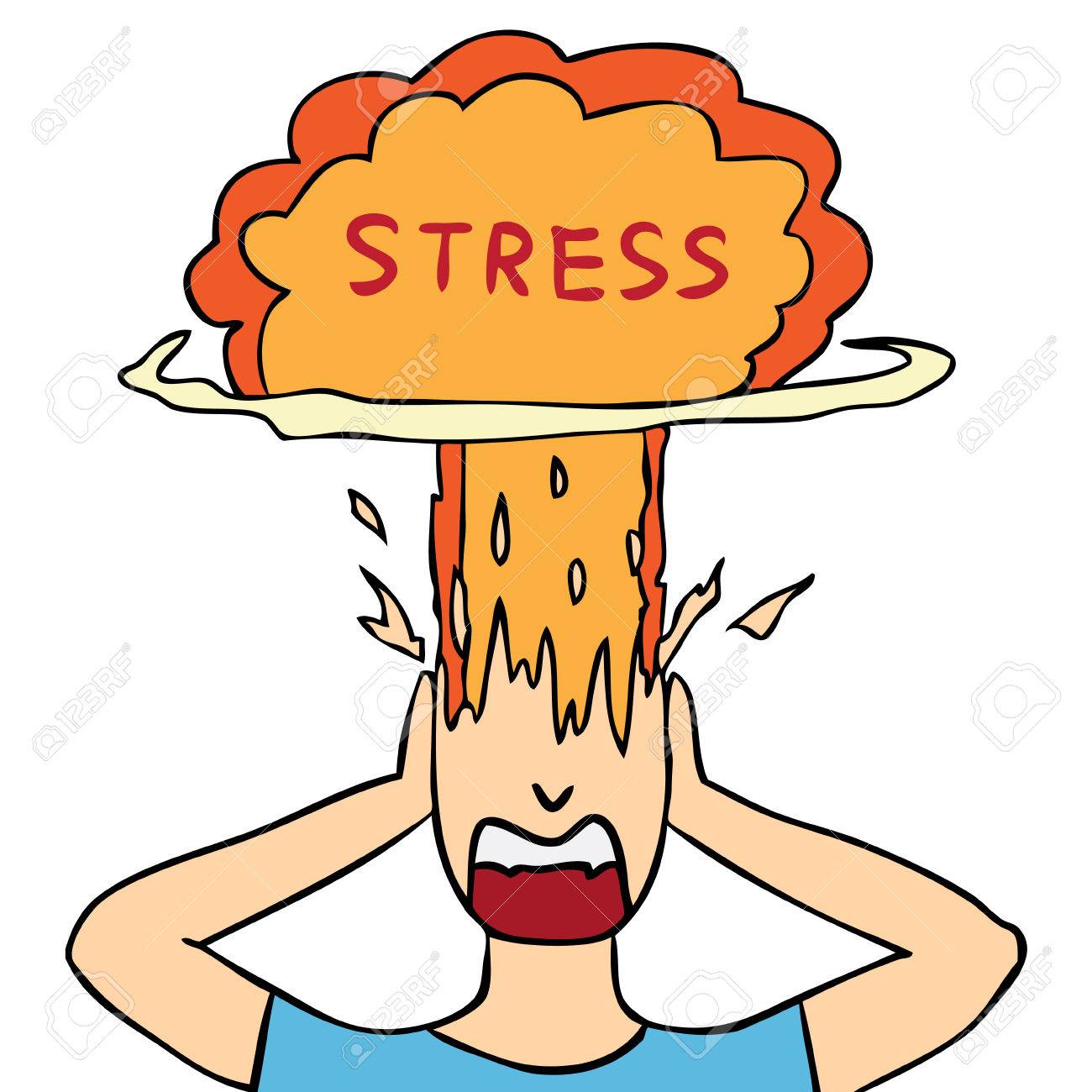 Image result for stress cartoon