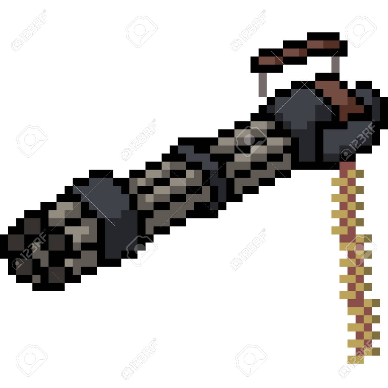 Vector Pixel Art Gatling Gun Isolated Cartoon Royalty Free SVG, Cliparts,  Vectors, and Stock Illustration. Image 103961506.