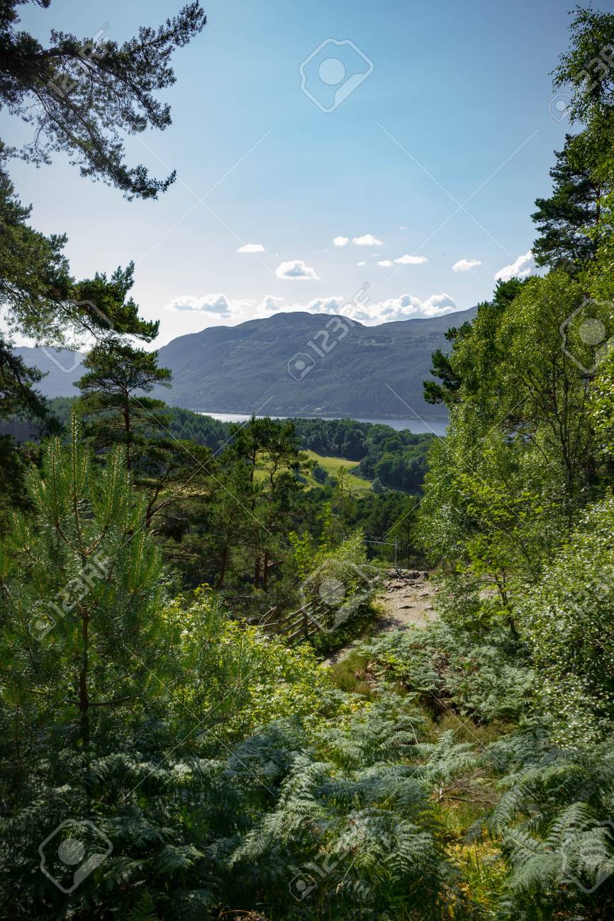 The Trail To The Falls Of Foyers With A Small Bit Of Loch Ness