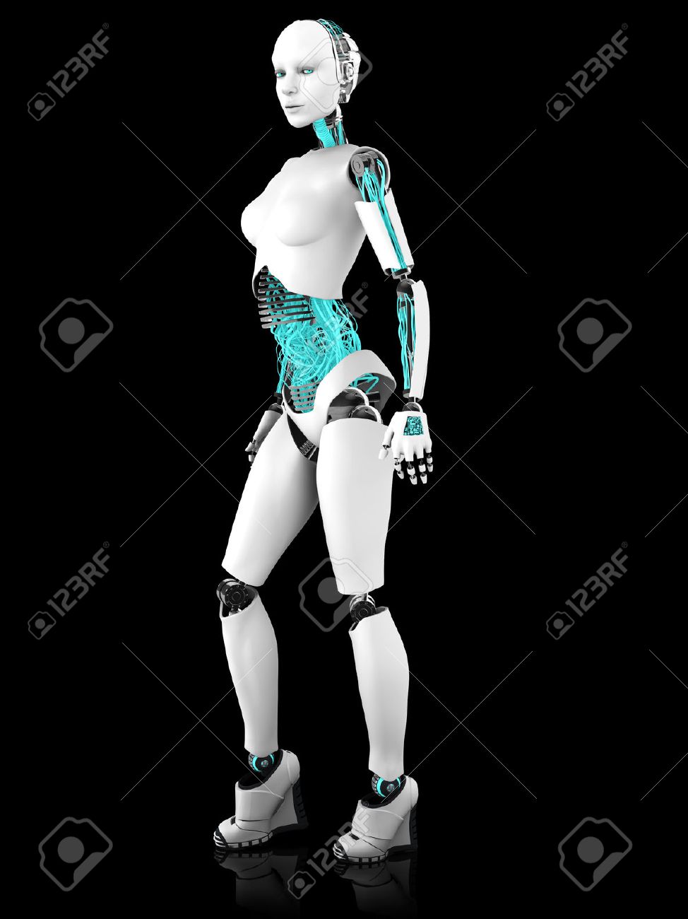 black female robot