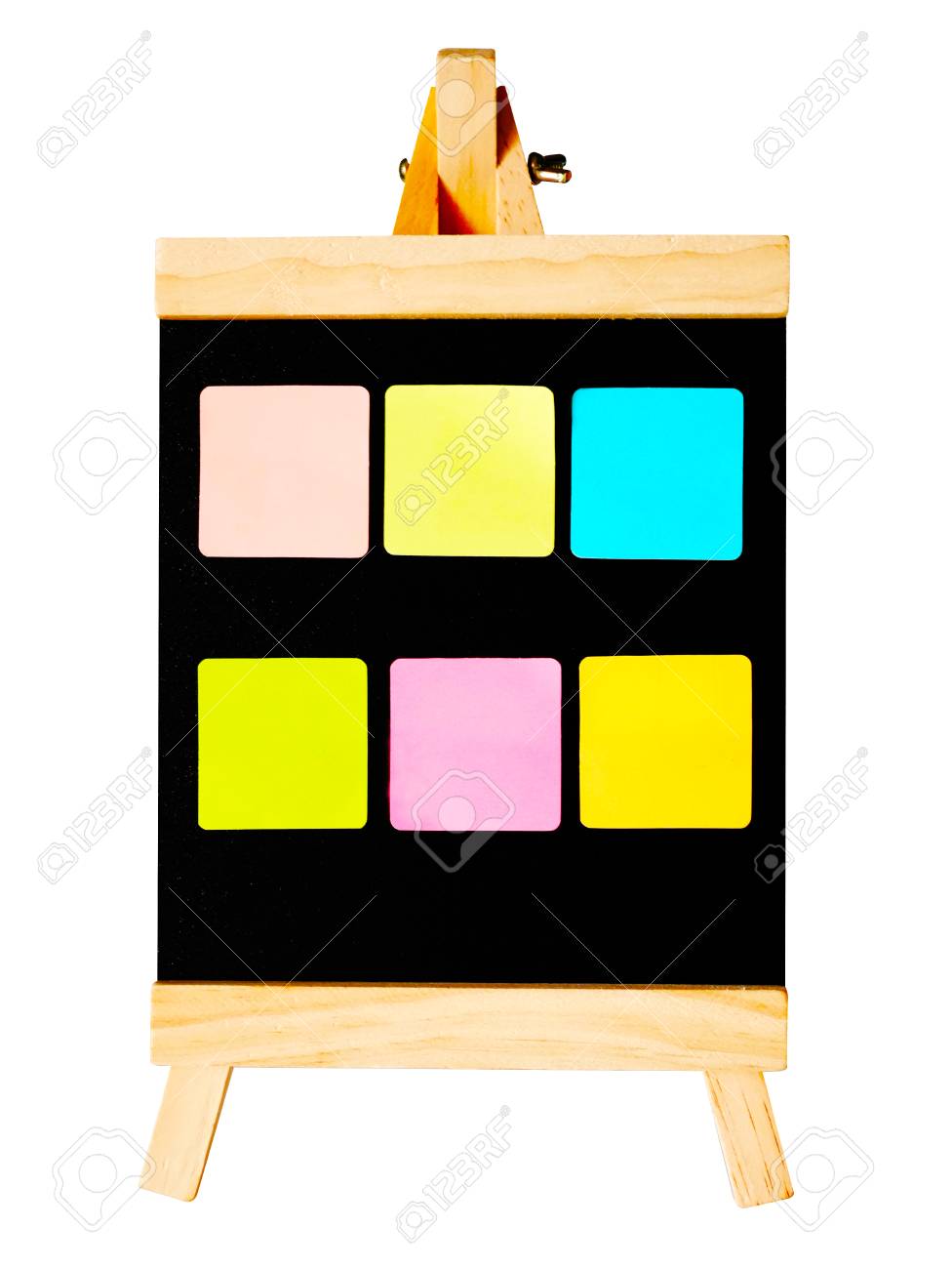blank colorful sticky notes
