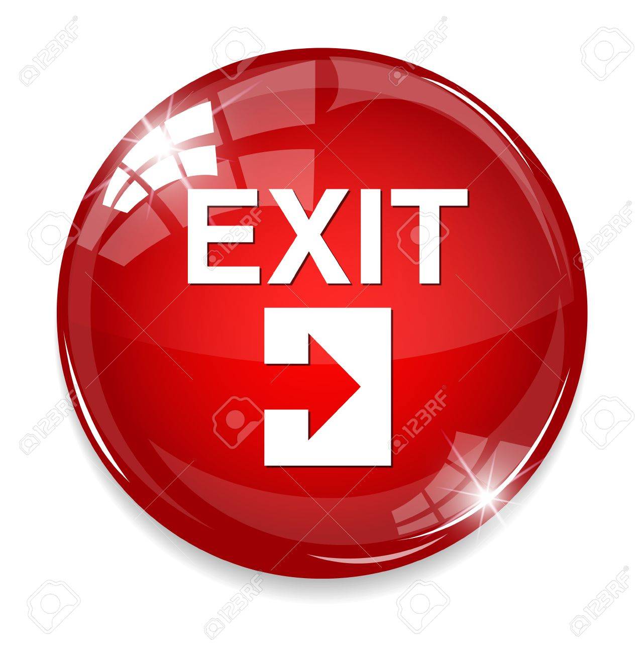 icône quitter clip art